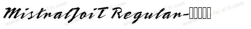 MistralJoiT Regular字体转换